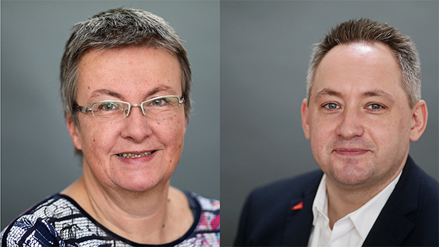 Kathrin Vogler und Sascha Wagner